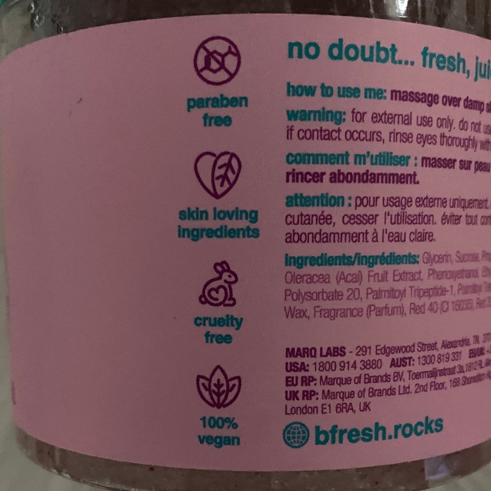 When In doubt buff it out Fruity Fizz Body Scrub buy one get one free - Picture 4 of 6